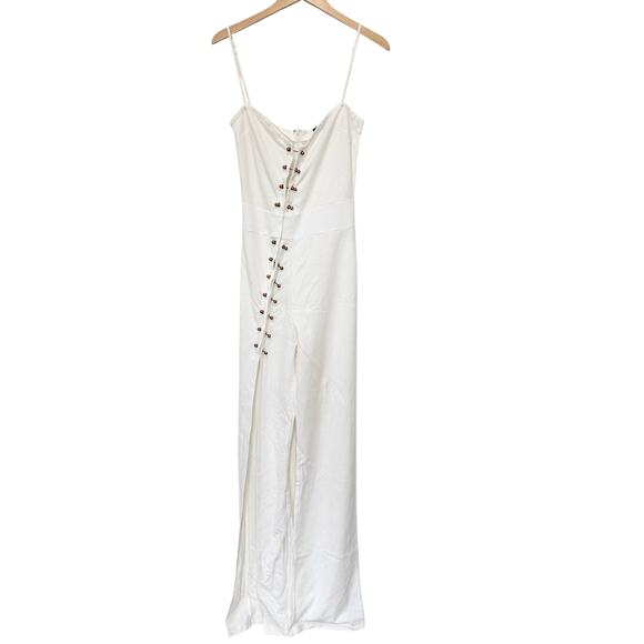 Revolve H.ours Alba White Jumpsuit Sz M - Picture 1 of 9